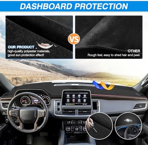 Cartist Dash Cover for Chevy Suburban/GMC Yukon/Chevy Tahoe 2021 2022 2023 - Image 5