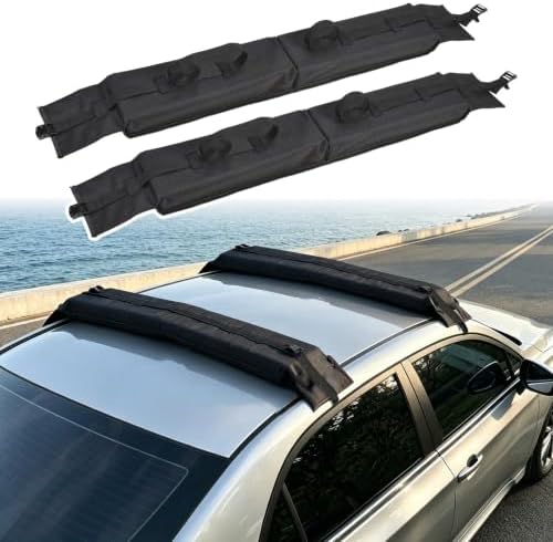 Roof Rack Pad for Kayak Surfboard SUP Canoe, 2 Pack Soft Pads by XIMINZ