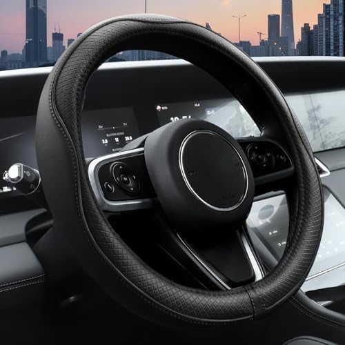 Ouzorp Car Steering Wheel Cover, Microfiber Leather Steering Wheel Covers by Ouzorp