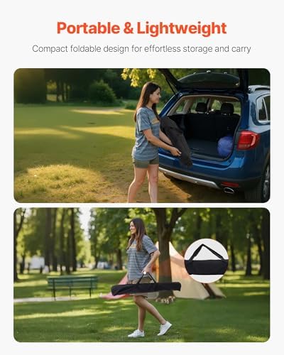 VEVOR Folding Camping Table, Portable Roll Up Side Tables, Lightweight Aluminum - Image 6