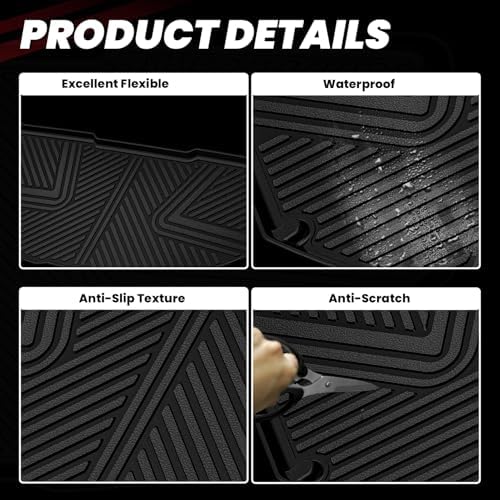 LASFIT Frunk & Cargo Mats for Rivian R1T/R1S 2022-2024, Front & Rear Liners - Image 3
