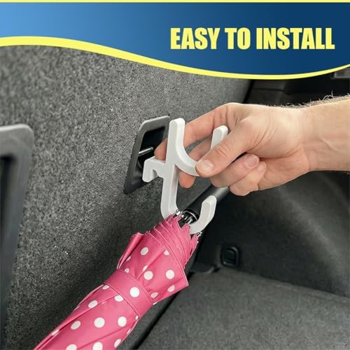 2PCS Car Umbrella Hooks, Universal No Drilling Stable Vehicle Interior Umbrella - Image 5