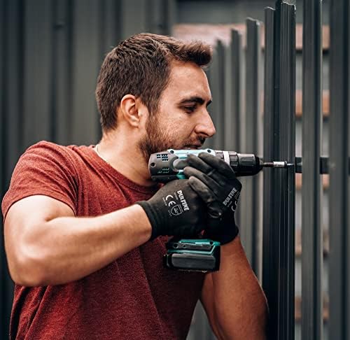 DULFINE Safety Work Gloves for Men 12 Pairs, Ultra-Thin PU Coated Black XS - Image 5
