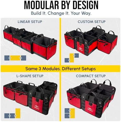 5-Section Trunk Organizer with Cooler, Extra Large - Image 3