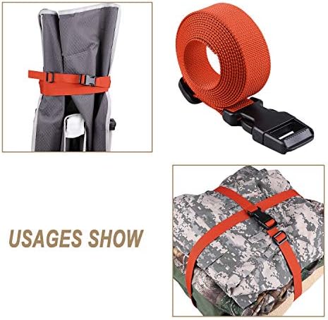 MAGARROW 78" x 1" Strap Buckle Packing Straps Adjustable 1-Inch Belt - Image 3