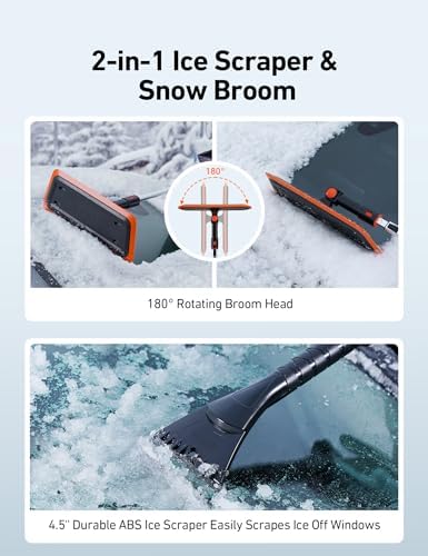 AstroAI 47.2 Inch 2-in-1 Snow Brush - Image 7