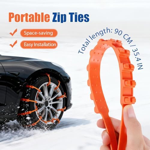Universal Anti-Skid Snow Tire Chains, 2026 Upgrade Emergency Traction Cables - Image 2