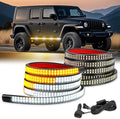 Nilight 2PCS 70 Inch Running Board LED Lights Strip Amber White by Nilight