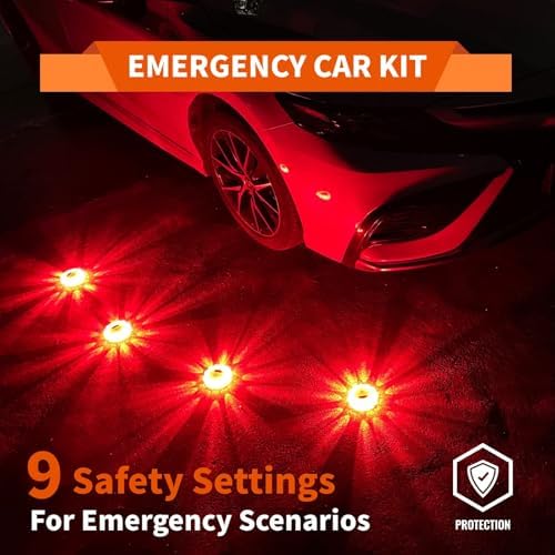 LED Road Flare Emergency Safety Kit Battery Powered Beacon - Image 6