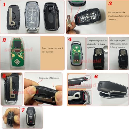 SUPALAND Key Fob Shell Case Replacement Fits - Image 3