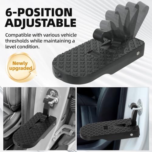 Car Door Step, 600LBS Heavy Duty Portable Step Pedal - Image 2