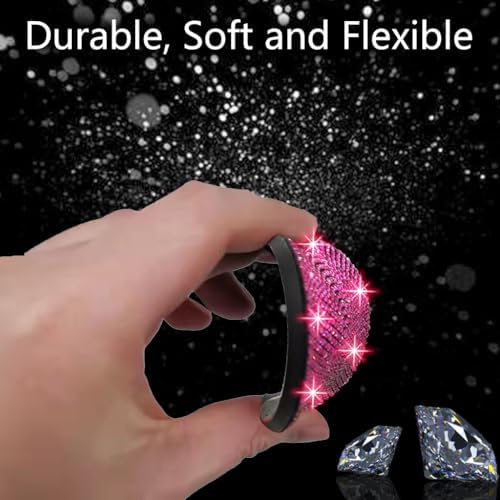 NBTEPEM 2pcs Bling Car Cup Holder Coaster, 2.75 inch Anti-Slip Shockproof - Image 5