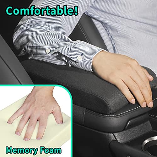 Timorn Car Center Console Cover, 1.5 Inch Memory Foam Armrest Cushion Pad - Image 2