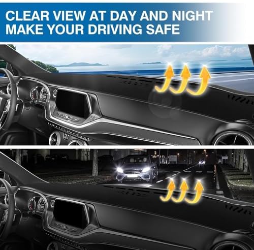 KUST Black Dash Cover for Chevy Chevrolet Blazer 2019-2024 2025 2026 Polyester - Image 6