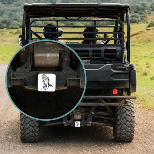 Trailer Hitch Cover, Praying Hands Holding Rosary Beads Tow Hitch Cover - Image 7