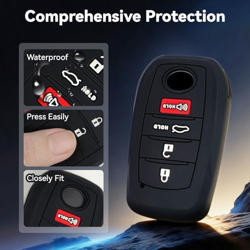 Soft Silicone Key Fob Cover, Compatible - Image 3