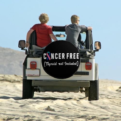 Generic Thyroid Awareness Cancer Tire Covers, Dust-Proof Weatherproof Wheel - Image 6
