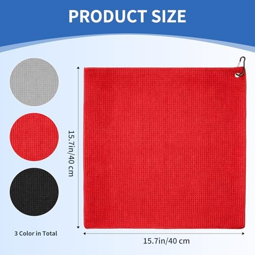 Fishing Towel with Clip, Golf Towel - Image 2