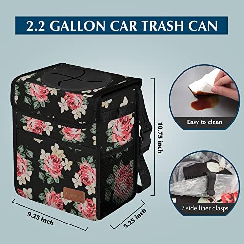 Femuar Car Trash Can Leak Proof Car Trash Bag Waterproof Car Garbage Can - Image 2