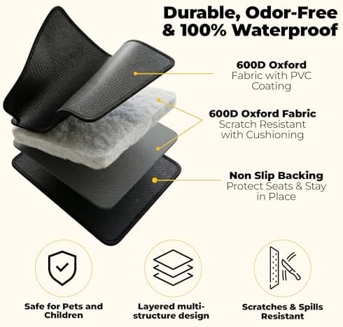 Pryze Dog Car Seat Cover for Back Seat - Image 6