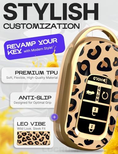 Lucrum Compatible with Honda Key Fob Cover & Keychain - Image 3