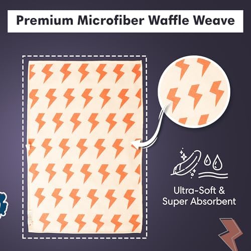crae. Reversible Microfiber Hand Towel, Aqua Daisy - Image 6