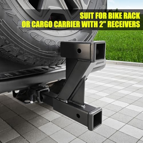 KAIRAY Double Hitch Receiver, 2 inch Trailer Dual Hitch Extension Riser - Image 5