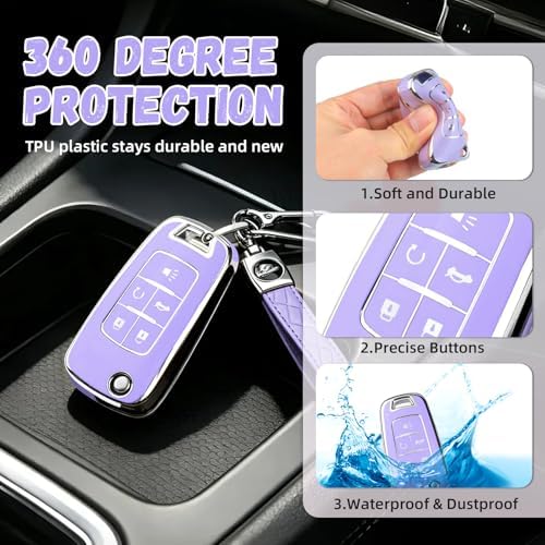 for Chevy Key Fob Cover, Premium Soft TPU Full Protection Key Cover - Image 5