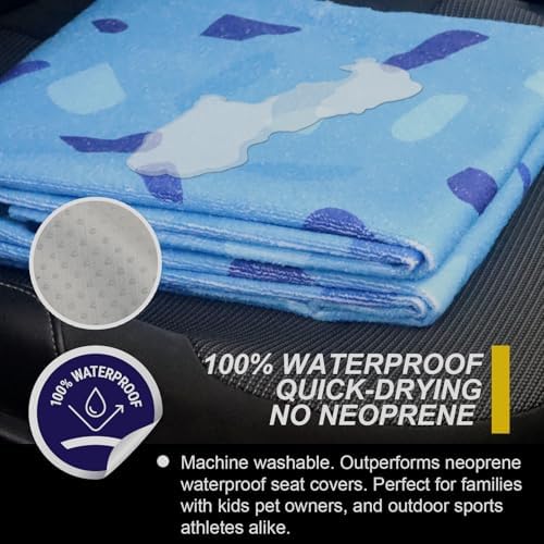Back Seat Cover for Car Trucks Van SUV Jeep, Waterproof Rear Bench Towel Seat - Image 3