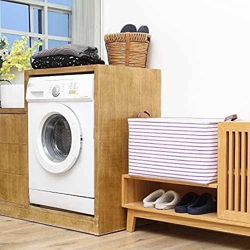 Hinwo 70L Extra Large Canvas Storage Bin - Image 2