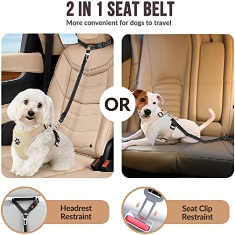 Lukovee Dog Car Seat Belt, 2 Pack, Headrest Restraint - Image 3