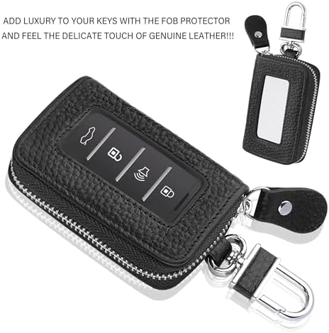 Car Key Fob Case for Replacing Old Key Fob Cover, Genuine Leather Car Key Case - Image 4