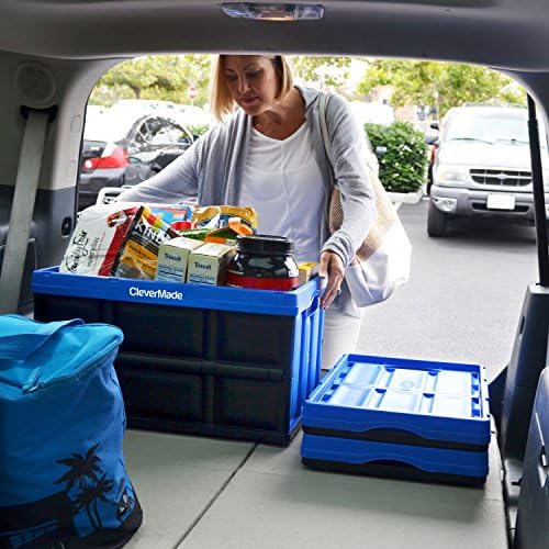 CleverMade CleverCrates Collapsible Storage Bin, Royal Blue - Image 6