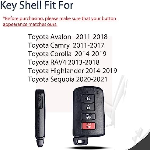 SUPALAND Key Fob Shell Case Replacement Fits - Image 4