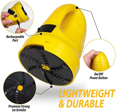 ZONETECH Electric Snow Ice Scraper USB Rechargeable - Image 2