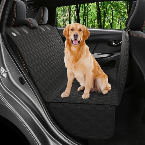 Dog Car Seat Cover for Back Seat, Dog Hammock for Car, Truck & Tesla by Petloox