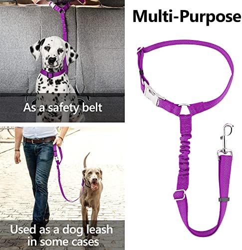 Plutus Pet Dog Seat Belt for Car Headrest, Reflective - Image 6