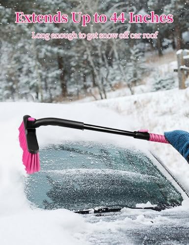 HEEYA 44 Inch Snow Brush for SUV, Ice Scraper for Car Windshield - Image 4