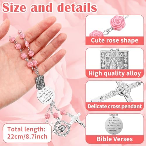 Quelay Religious Gift Car Rosary - Image 2