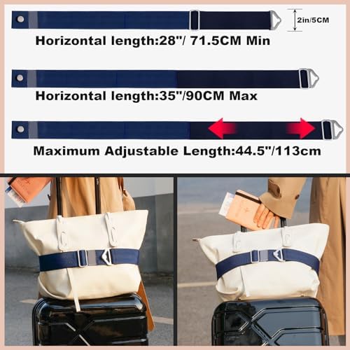 TOOVREN 2-in-1 Travel Belt for Luggage Straps Add a Bag Bungees Suitcase - Image 2