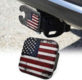 Retro American Flag Tow Hitch Covers Heavy Duty Rubber Trailer Hitch Cover 2" by Unknown
