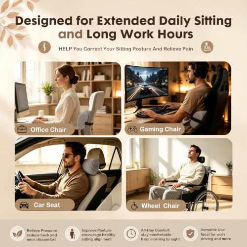 Corduroy Lumbar Roll Support Pillow - Image 6