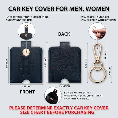 Leather Key Cover for Broken Car Key Loop Replacement - Image 2