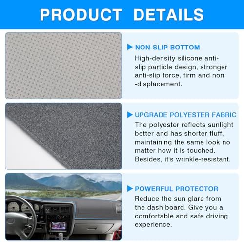 Autorder Gray Dashboard Cover Mat - Image 6
