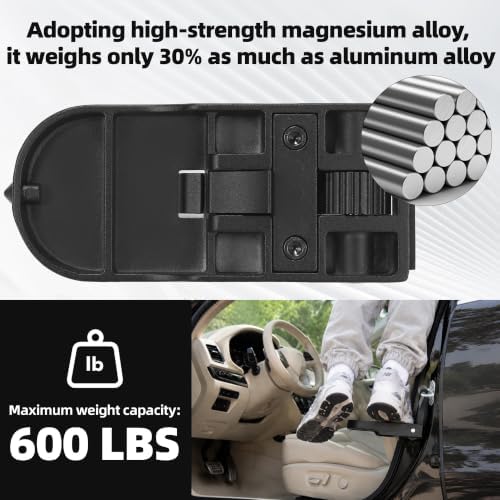 Car Door Step, 600LBS Heavy Duty Portable Step Pedal - Image 3