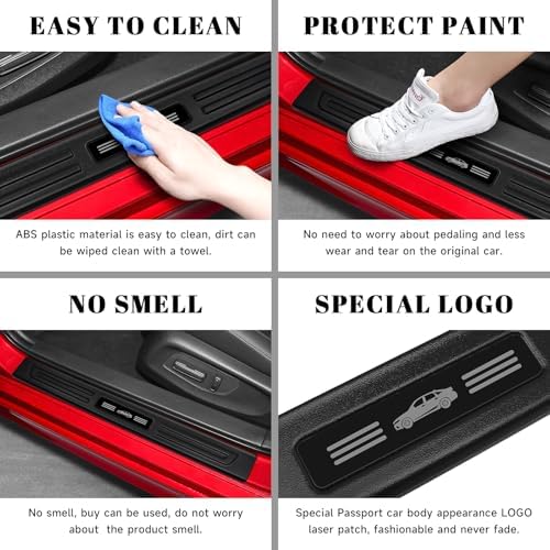 4PCS Car Door Edge Guards Door Sill Protector - Image 5