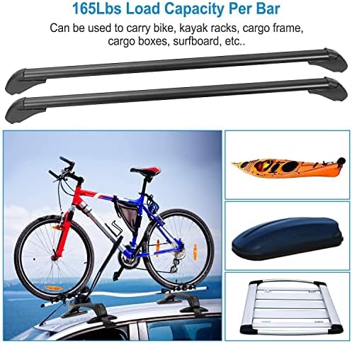 KOCASO Universal Roof Rack Cross Bars, Adjustable Window Frame - Image 3
