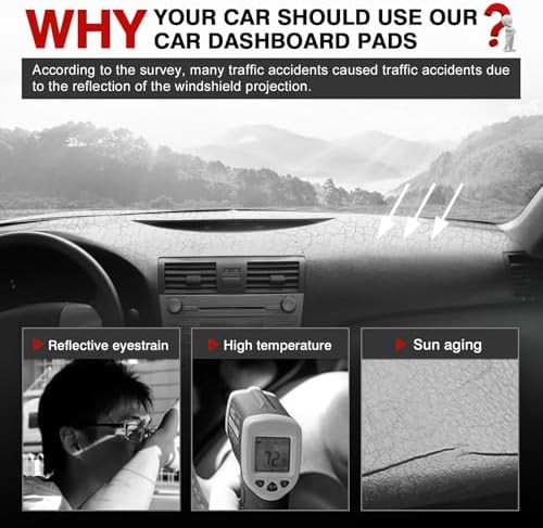 Autorder Gray Dashboard Cover Mat - Image 2