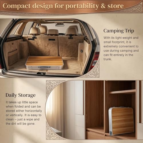 3ft Aluminum Folding Table, Portable Camping Table - Image 6
