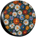 Hippie Floral Tire Covers Daisy Cute Windproof Tire Accessories by MAGIFUN